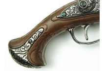replika dwulufowy pistolet na stojaku denix model 1308+800