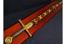 Replika miecz Excalibur na tablo Denix model 4123+T11L