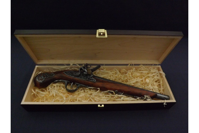 REPLIKA WŁOSKI PISTOLET z XVIIIw W PUDEŁKU DENIX MODEL 1045+P02