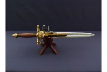 REPLIKA FRANCUSKI PISTOLET-SZTYLET NA STOJAKU DENIX MODEL 1204+800