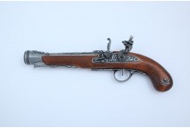 replika leworęczny piracki pistolet XVIIIw Denix model 1126 G