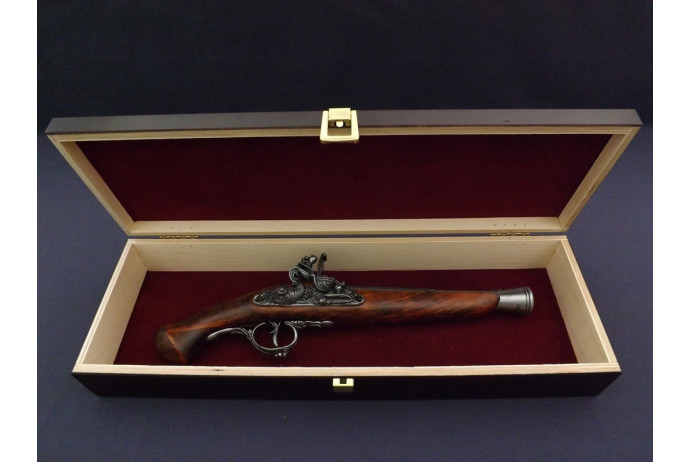 REPLIKA NIEMIECKI PISTOLET SKAŁKOWY W PUDEŁKU DENIX MODEL 1260G+P01