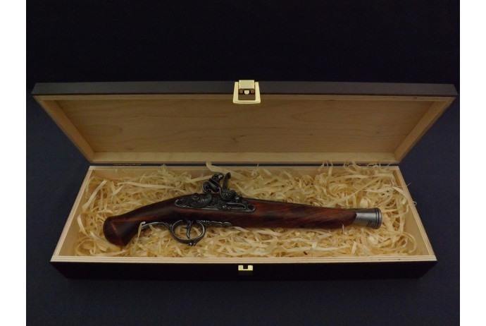 REPLIKA NIEMIECKI PISTOLET SKAŁKOWY W PUDEŁKU DENIX MODEL 1260G+P02