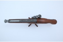 replika skałkowy pistolet na stojaku denix model 1196G+800
