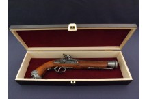 replika pistolet skałkowy w pudełku Denix model 1104G+P01