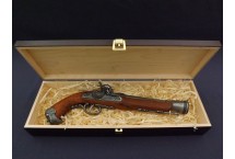 replika pistolet skałkowy w pudełku Denix model 1104G+P02