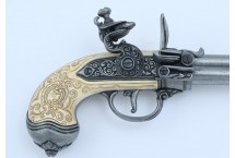 replika trzylufowy pistolet na stojaku Denix model 1016G+801