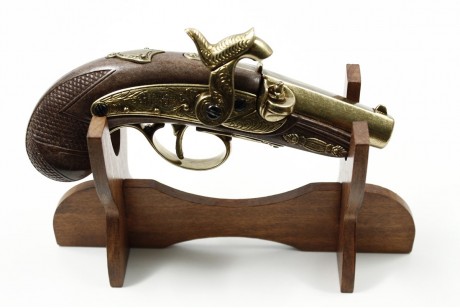 replika pistoletu philadelphia deringer na stojaku denix model 5315+801
