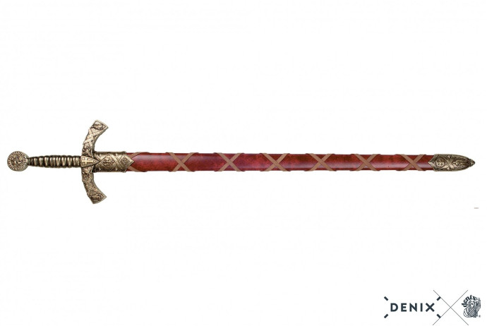 Replika miecz templariuszy na tablo Denix model 4163L+T+11L