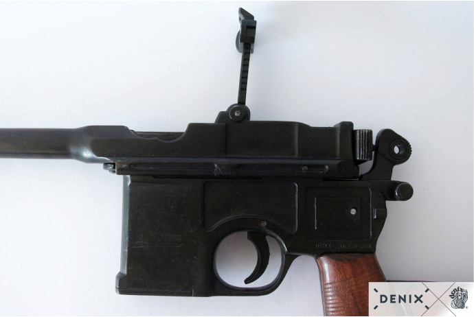 Replika pistolet Mauser c96 z drewnianą kolbą Denix model 1025