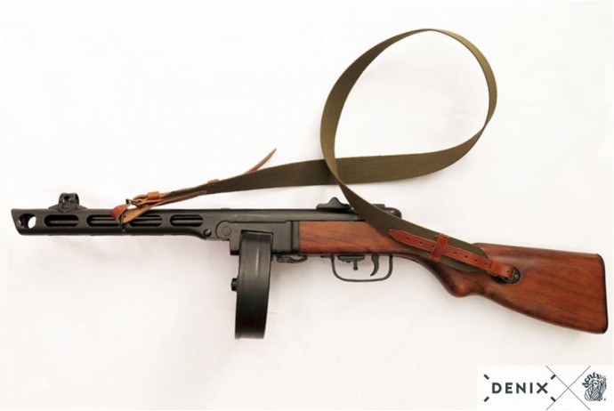 Replika karabin ppsh-41, zsrr 1941r z pasem Denix model 9301