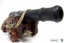 miniatura armaty folty morskiej na tablo denix model 407+TM+TGM