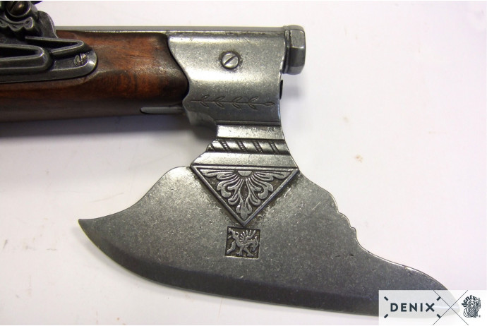 replika pistolet z toporem na stojaku denix model 1010+800
