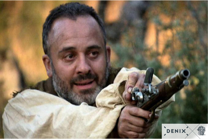 Replika kawaleryjski pistolet w pudełku Denix model 1011+P01