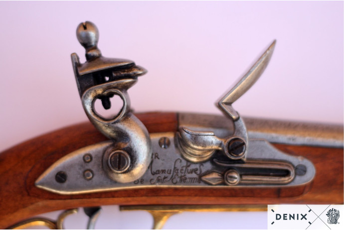 Replika kawaleryjski pistolet w pudełku Denix model 1011+P02