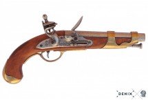 Replika kawaleryjski pistolet na stojaku Denix model 1011+801