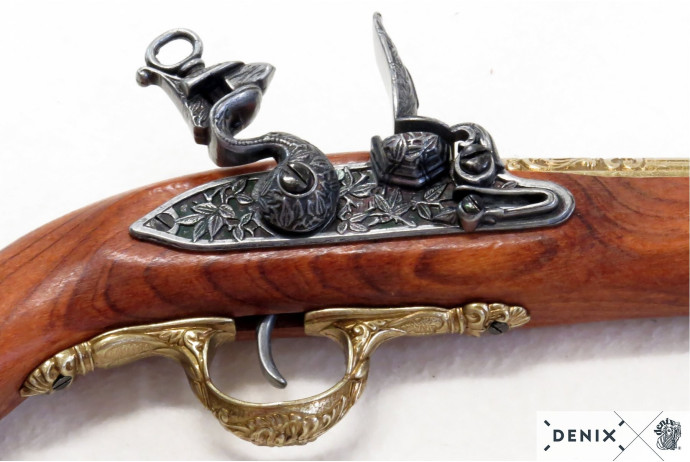 replika pistolet skałkowy na tablo Denix model 1043L+TM+TGD