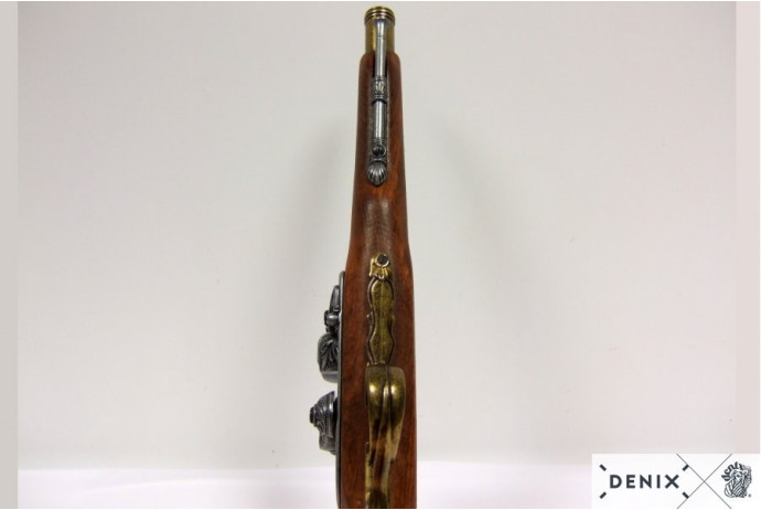 replika pistolet skałkowy na stojaku Denix model 1077L+801