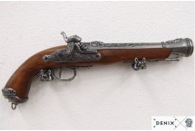 replika pistolet skałkowy XVIIIw Denix model 1104 G