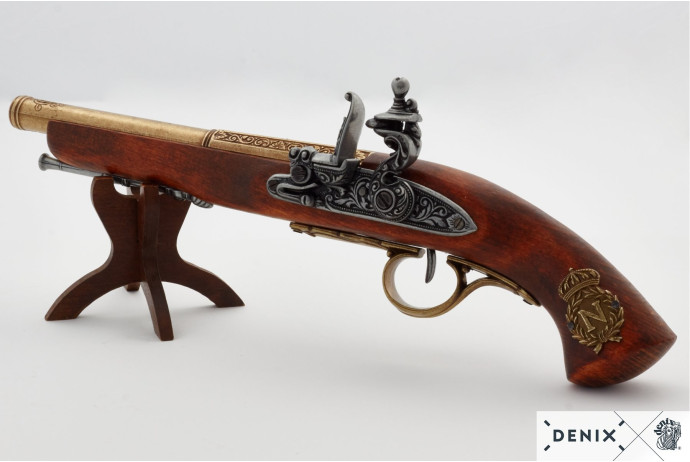 replika napoleoński pistolet skałkowy Denix model 1127 L