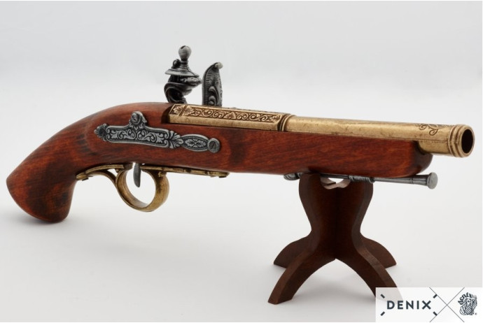 replika napoleoński pistolet na stojaku Denix model 1127L+800