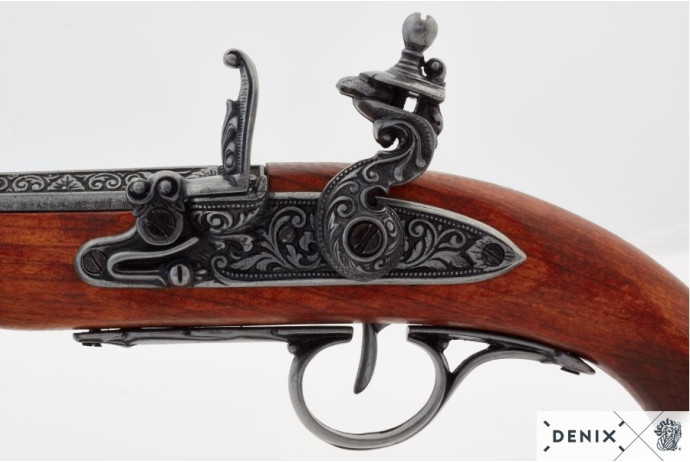 replika piracki pistolet w pudełku Denix model 1129G+P01