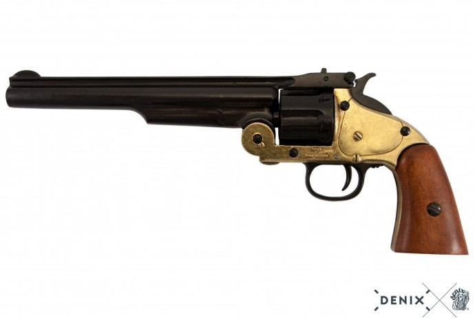 replika rewolwer smith & wesson na stojaku denix model 1008L+801