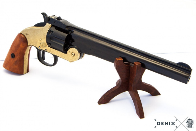replika rewolwer smith & wesson na stojaku denix model 1008L+801