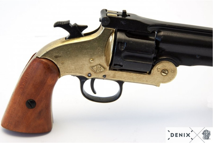 replika rewolwer smith & wesson na stojaku denix model 1008L+801