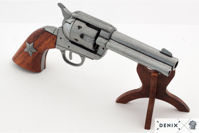 Replika rewolwer .45 peacemaker na stojaku denix model 1038+801