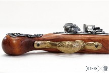 replika pistolet skałkowy na stojaku denix model 1196L+801