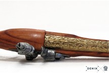 replika skałkowy pistolet w pudełku denix model 1196L+P02