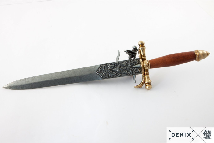 replika pistolet-sztylet na stojaku denix model 1204+800