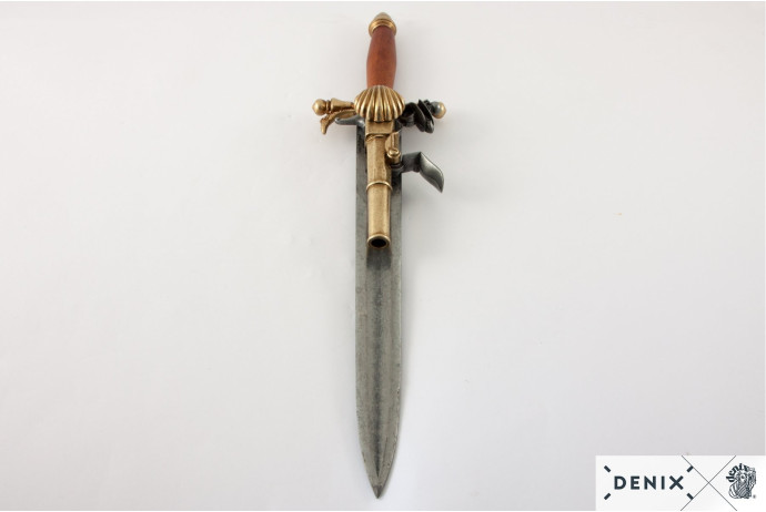 replika pistolet-sztylet na stojaku denix model 1204+800