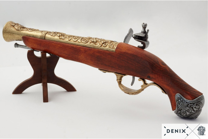 replika angielski garłacz na stojaku denix model 1219L+800