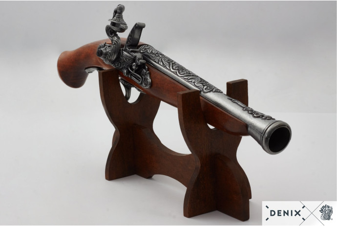 Replika niemiecki pistolet na stojaku Denix model 1260G+801