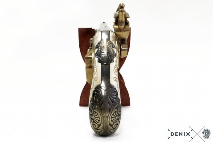 replika angielski pistolet 1750r na stojaku denix model 1264+801