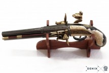 replika angielski pistolet 1750r na stojaku denix model 1264+801