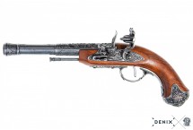 replika pistolet skałkowy na stojaku denix model 1296G+801