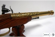 replika leworęczny pistolet na stojaku denix model 1296L+801