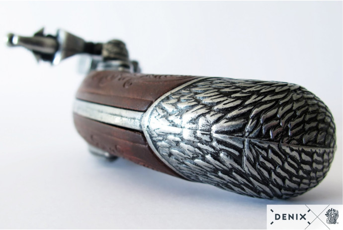 replika trzylufowy francuski pistolet denix model 1306