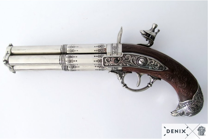 replika trzylufowy pistolet denix model 1307