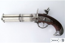 replika trzylufowy pistolet na tablo denix model 1307+TM+11G