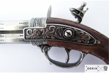 replika dwulufowy pistolet na tablo denix model 1308+TM+11G