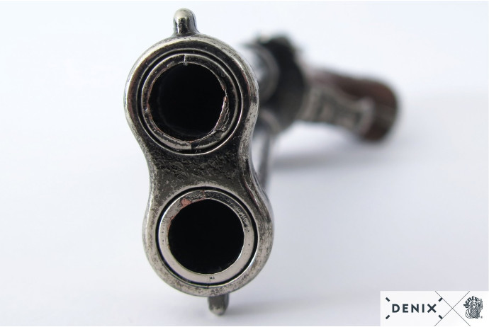 replika dwulufowy pistolet na tablo denix model 1308+TM+11G