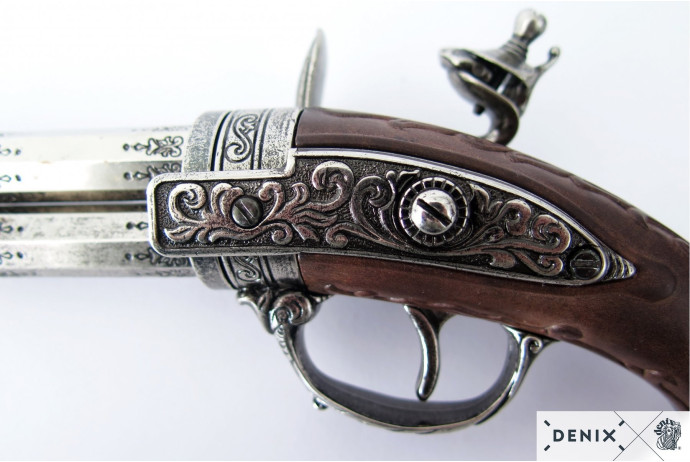 replika dwulufowy pistolet w pudełku denix model 1308+P01